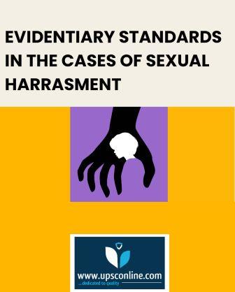 EVIDENTIARY STANDARDS IN THE CASES OF SEXUAL HARASSMENT